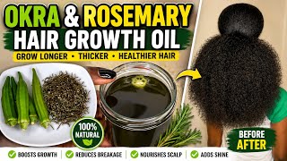 DIY Okra & Rosemary Hair Growth Oil Recipe 🌿