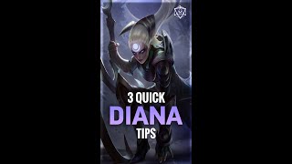 3 Quick DIANA Tips you should know about! #Shorts