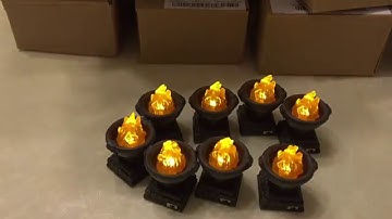 Dwarven Forge City Builder - Add Ons - Unpainted Lighted Braziers - Kickstarter 3 - Unboxing