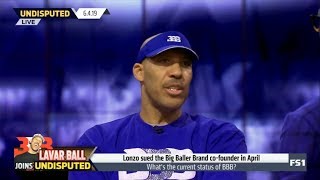 UNDISPUTED | Lavar Ball react to Lonzo sued the Big Baller Brand co-founder in April