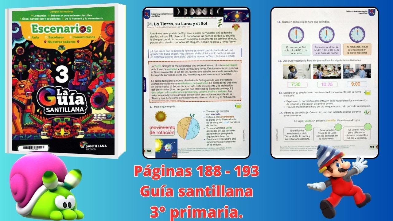 Guía Santillana 3° páginas 188 - 189 - 190 -191 - 192 - 193 - YouTube