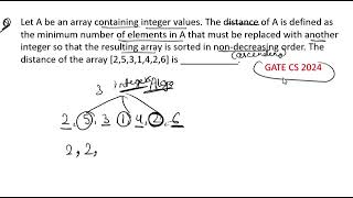 Algorithm GATE CS PYQ 2024