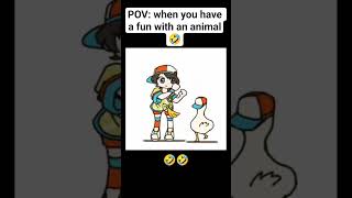 POV: when you jave a fun woth an animal🤣 #memes #funny #ducks #song