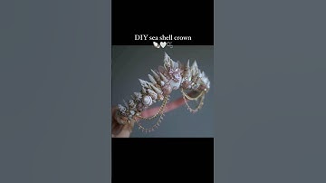 DIY sea shells crown😱🔥 #shorts #viral #handmade #giftideas @CraftyNandani7