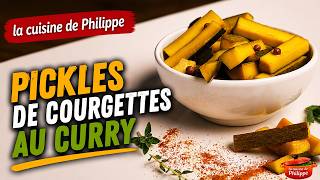 Pickles de courgettes au curry 🌿 Recette facile et ultra savoureuse !