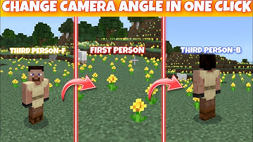 How To Change Camera Angle In Minecraft PE In One Click || Switch Fast Fpp To Tpp ||