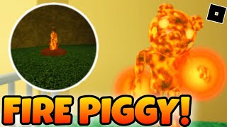 How To Get ‘‘FIRE PIGGY’’ BADGE + FIRE PIGGY MORPH | InfectedDeveloper's Piggy | Roblox