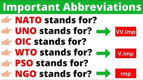 Important Abbreviations For All Competitive Exams Like PPSC, FPSC, CSS, PMS & NTS / @css-pms