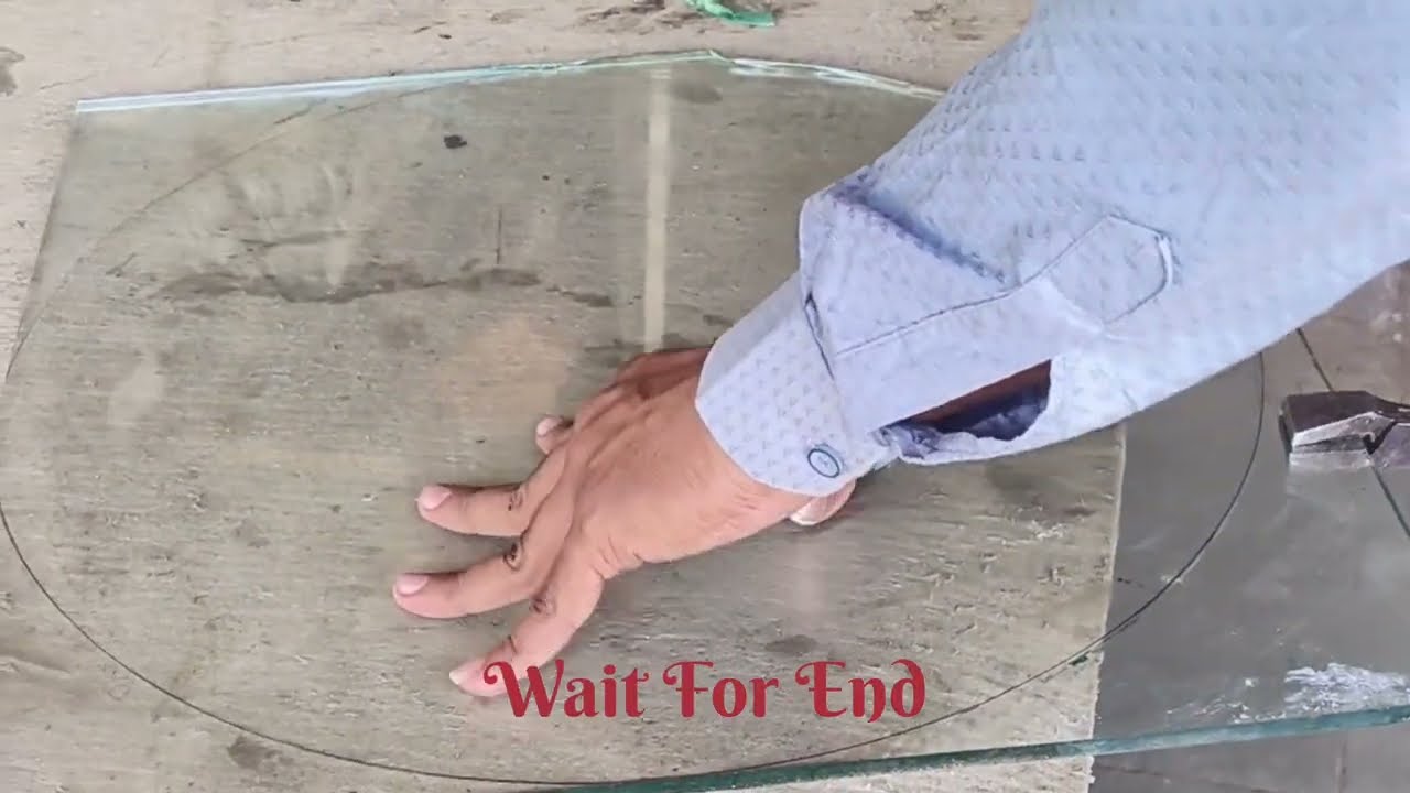 How to Get A Glass Circle || How to do Glass Polish Work || कांच पर पॉलिश कैसे की जाती है ? || glass