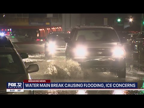 Water Main Break In Chatham Causing Flooding, Ice Concerns