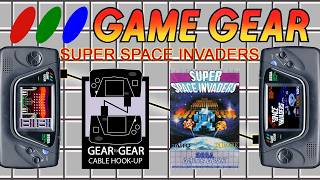 Super Space Invaders (Game Gear, 1991) 2-player mode, Enable The Link Cable #LinkItUp #GameGear screenshot 2
