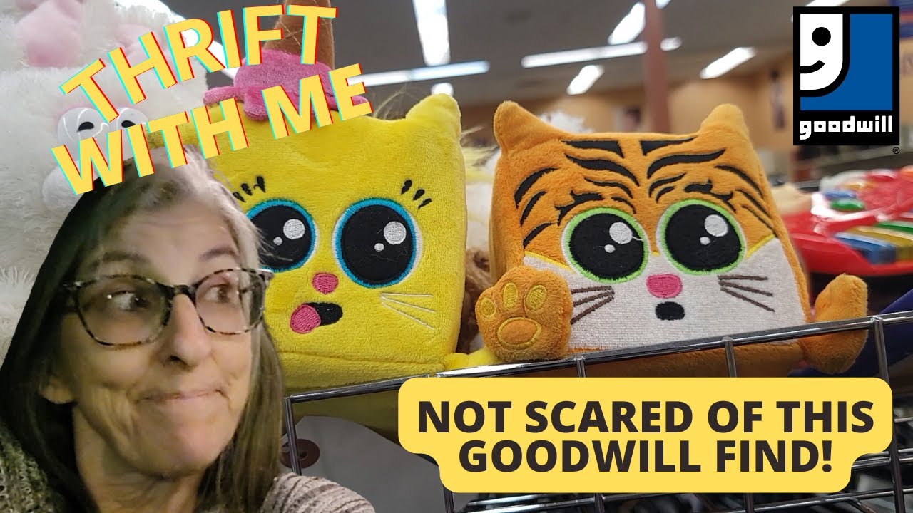 Not Scared of This Goodwill Find - Thrift With Me - YouTube