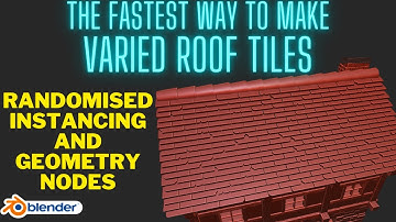 Roof Tiles Using Instancing and Geometry Nodes - Designing a Fantasy Building for 3D Printing