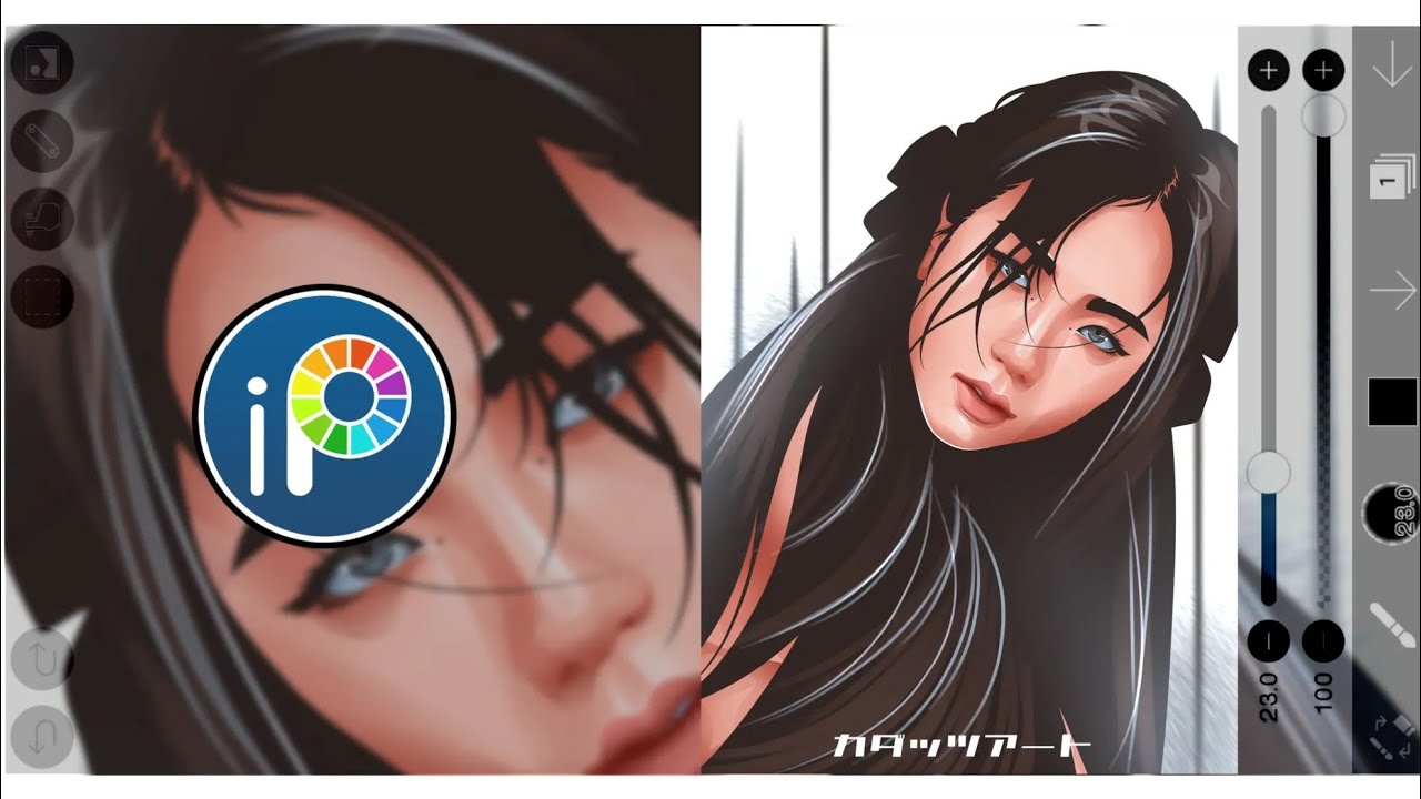 Vexel Art Tutorial Full Process via Ibis Paint x| Kadatzu Arts - YouTube