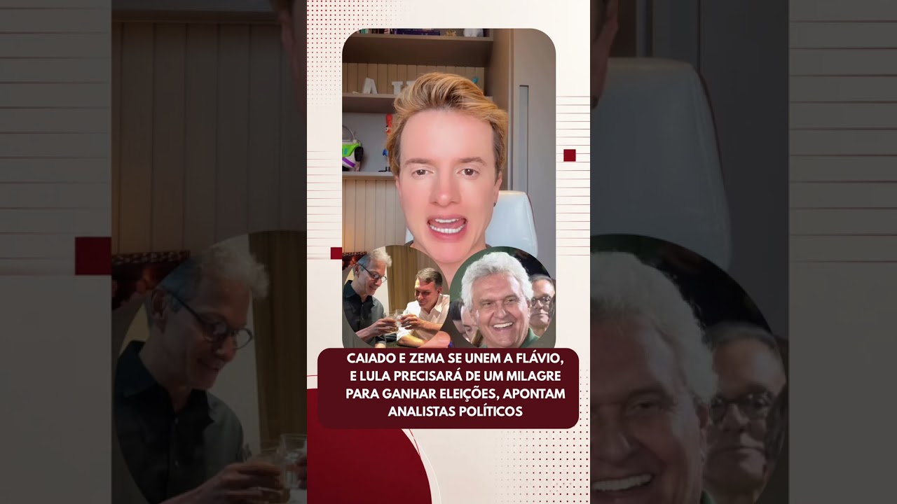 Caiado e Zema se unem a Flávio, e Lula precisará de um milagre para ganhar eleições, diz a