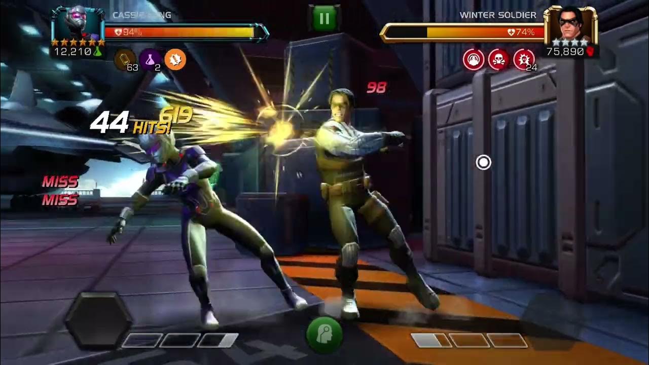 Mcoc cassie lang gameplay rol winter soldier youtube