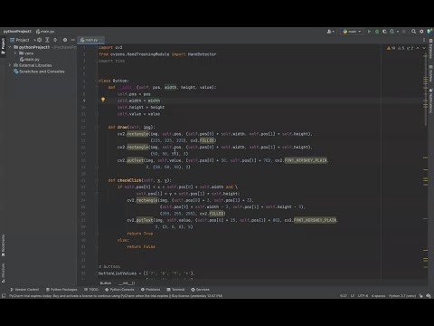 Virtual Calculator using OpenCV