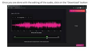 How To Use "Pitch Changer"