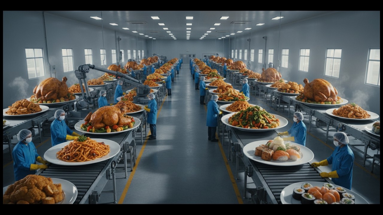 Inside a Zero-Waste Factory: From Food Scraps to Gourmet Dishes (Full Process)