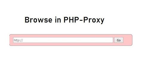 Browse in Proxy Server in PHP with front end,admin section and member section Free code