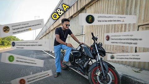 Q&A - About My Apache 160 4v | (Modify Tail tidy) (Apollo Alpha H1 Tyre) (Missing Problem)