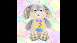 Easter Bunny Personalized Embroidered Cubbie - Stuffed Animals
