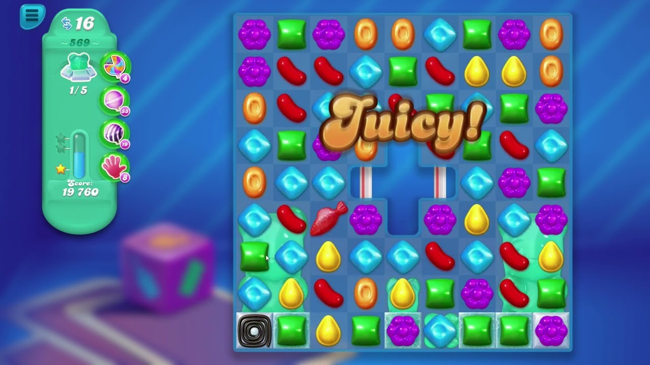 Candy Crush Soda Saga - Level 569 Gameplay | Candy Girl