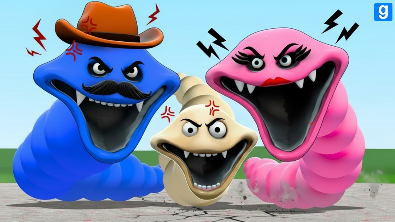 WHAT IF I BECOME A HUNGRY WORM FAMILY FOR ROBLOX In Garry's Mod!