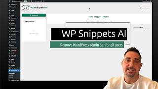 Remove WordPress Admin Bar for All Users with WP Snippets AI