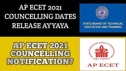 AP ECET 2021 COUNCELLING NOTIFICATION RELEASE DATE|| AP ECET COUNCELLING DATES RELEASE AYYAYA?