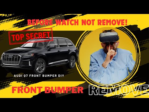 2021 Audi Q7 front bumper removal, comprehensive