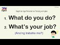 English Tagalog Answers to Common Questions