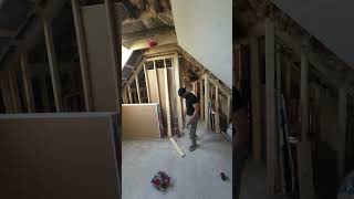 Framing Door / Sloped Ceiling #diy #construction #chicago #remodel #renovation #home