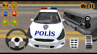 Türk polis arabası Simulatörü v1 #10 polis arabası oyunu direksiyonlu polis araba oyunu #arabaoyunu screenshot 5