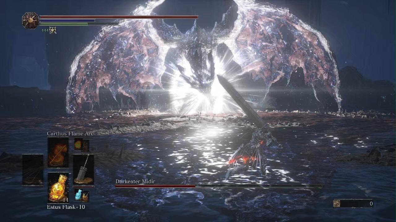 DARK SOULS 3 - Darkeater Midir - No Damage (NG+2) - YouTube