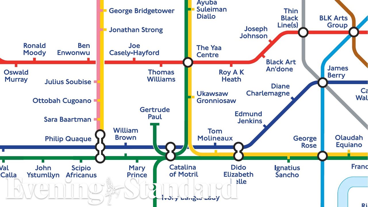 Black History Month: Transport for London launch tube map featuring Black British icons