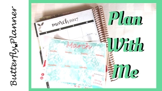 Plan With Me: March Monthly View (Butterfly Planner)