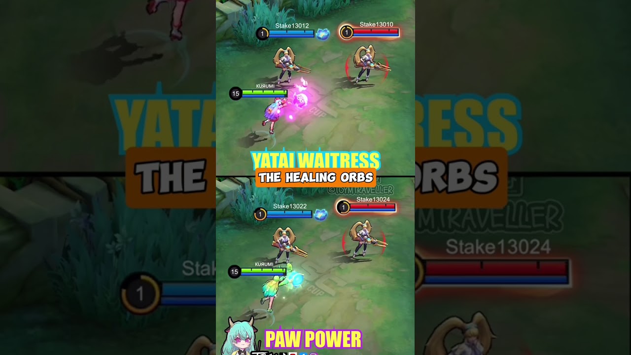 Floryn - Yatai Waitress summer skin V.S. Paw Power elite skin - MLBB - Skin Comparison - Part 2