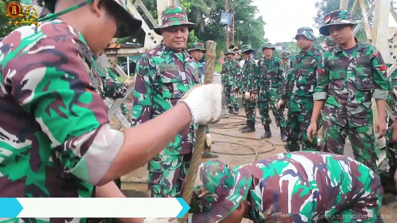 PENATARAN JEMBATAN GANTUNG DAN ARAMCO DI PUSDIKZI PUSZIAD