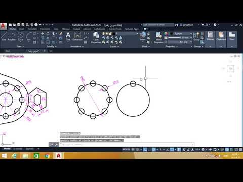 Repeating elements in AutoCAD in a polar or radial array (AutoCAD Polar Array)