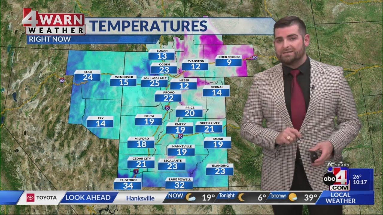 12.25.23, 10 p.m. -- Cooler temps give way to warmer ones as the week ...