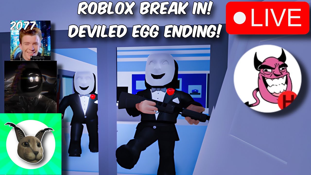 Getting the Deviled Egg Ending in Roblox “Break In” with Rickrollin2077