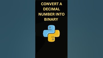 Convert a Decimal Number to Binary | Python in 60 Seconds!