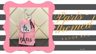 DIY Paris-Themed Favor Bag | kzvDIY