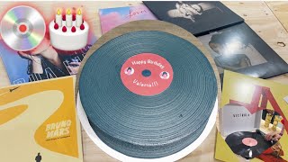 The EASIEST Vinyl Record Cake