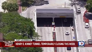 Henry E. Kinney Tunnel temporarily closes as upgrades are completed