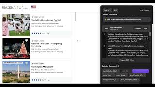How to Scrape Tourist Attraction Listings from recreation.gov with Minexa.ai