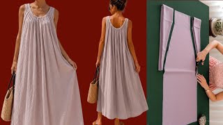 I Made This Gorgeous Dress Without A Pattern Easy Sewing Tutorial