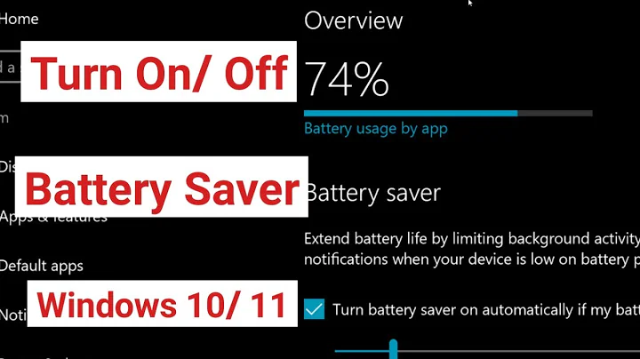 How To Turn On Battery Saver on Windows 10