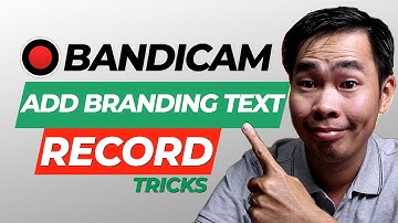 Bandicam Screen Recorder - How to Record SCREEN with Branding TEXT